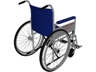 Wheelchair 3D Model