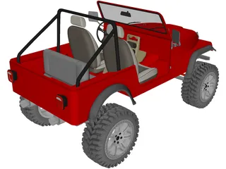 Jeep CJ7 (1980) 3D Model
