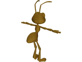 Cartoon Ant 3D Model