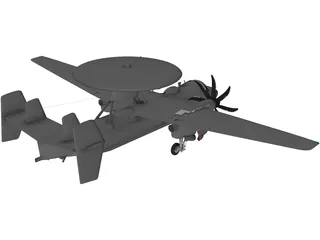 Grumman E-2C Hawkeye 3D Model