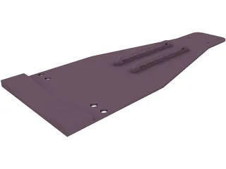 Double Bass Pedal Plate 3D Model