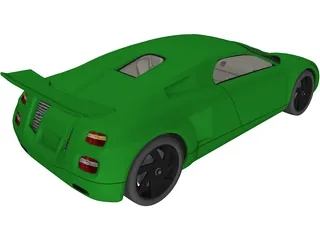 Sports Car Concept 3D Model