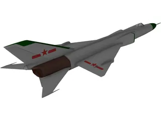 Shenyang J-8B 3D Model