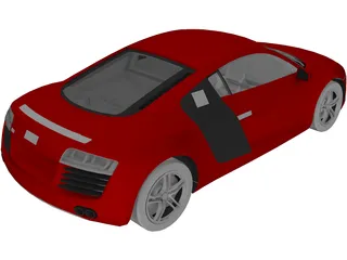 Audi R8 3D Model