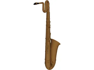 Baritone Sax 3D Model