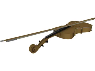 Violin 3D Model