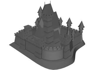 Czech Castle 3D Model