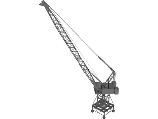 Port Crane 3D Model