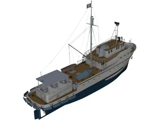 Barco De Pesca 3D Model