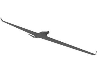 Flying Wing Glider 3D Model