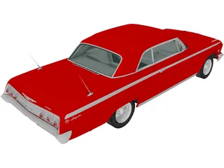 Chevrolet Impala SS (1962) 3D Model