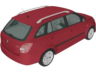 Skoda Fabia Combi (2011) 3D Model
