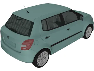 Skoda Fabia (2011) 3D Model
