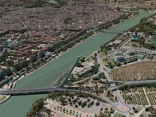 Seville City, Spain (2020) 3D Model