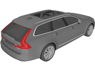 Volvo V90 Estate (2017) 3D Model