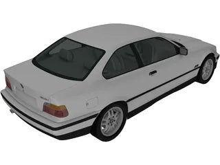 BMW 318i Coupe (1993) 3D Model