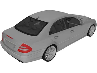 Mercedes Benz E55 AMG (2004) 3D Model