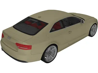 Audi A5 Quattro Coupe (2009) 3D Model