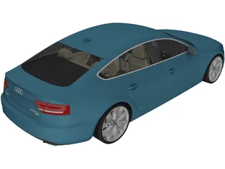 Audi A5 Sportback (2009) 3D Model