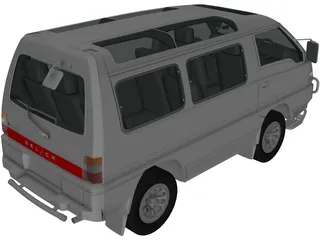 Mitsubishi Delica (1986) 3D Model