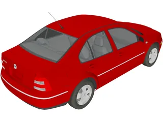 Volkswagen Jetta (2003) 3D Model