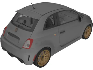 Abarth 595 Competizione (2015) 3D Model