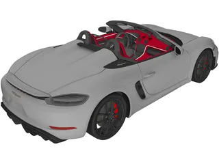 Porsche 718 Spyder (2020) 3D Model