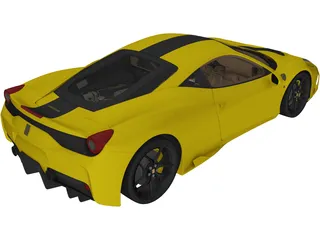 Ferrari 458 Speciale (2014) 3D Model