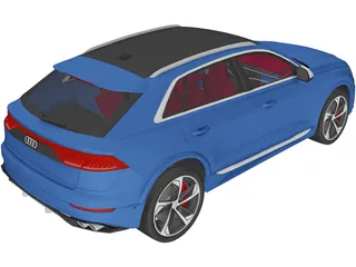 Audi SQ8 (2021) 3D Model