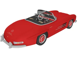 Mercedes-Benz 300SL (1957) 3D Model