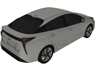 Toyota Prius (2017) 3D Model