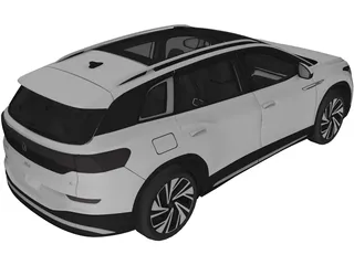 Volkswagen ID.6 X (2022) 3D Model