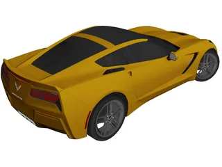 Chevrolet Corvette Stingray C7 (2013) 3D Model