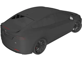 Tesla Model X (2016) 3D Model