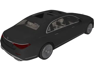 Mercedes-Maybach S-Class Sedan (2021) 3D Model