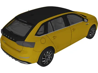 Skoda Rapid Spaceback (2020) 3D Model