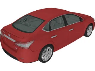 Nissan Sentra (2014) 3D Model