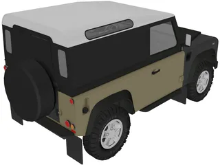 Land Rover Defender 90 3D Model