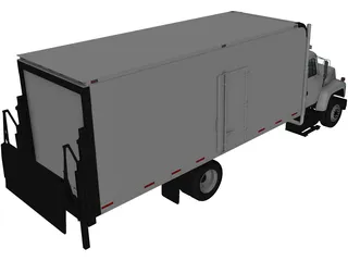 Ford LN8000 Box Truck (1995) 3D Model