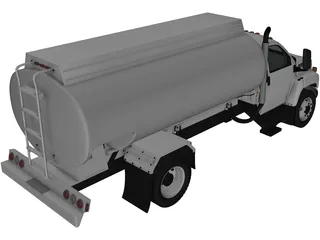 GMC Topkick C8500 Regular Cab Tanker Truck (2004) 3D Model