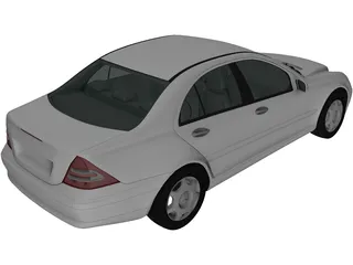 Mercedes-Benz C-class Sedan (2005) 3D Model