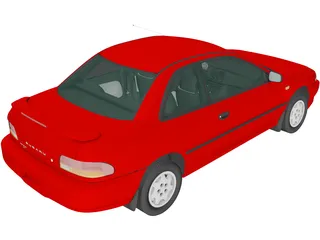 Subaru Impreza Coupe (1995) 3D Model