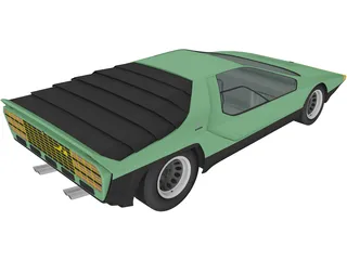 Alfa Romeo 33 Carabo (1968) 3D Model