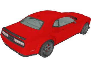 Dodge Challenger SRT Demon (2018) 3D Model