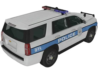 Chevrolet Tahoe Police (2016) 3D Model