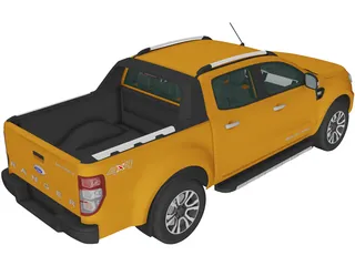 Ford Ranger DoubleCab (2016) 3D Model