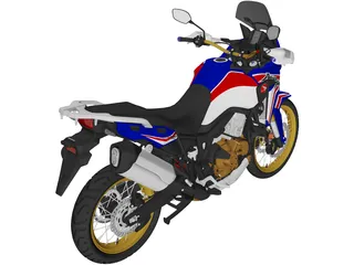 Honda CRF1000L Africa Twin Adventure Sports (2018) 3D Model