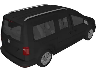 Volkswagen Caddy (2016) 3D Model