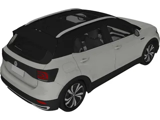 Volkswagen T-Cross Highline (2020) 3D Model