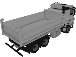 Mercedes-Benz Actros Tipper 3-axle (2011) 3D Model